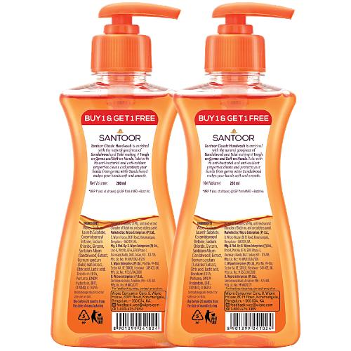 Santoor Classic Hw Pump 200 ml bo go kit