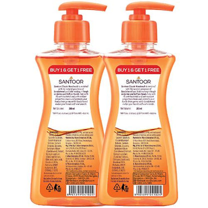 Santoor Classic Hw Pump 200 ml bo go kit