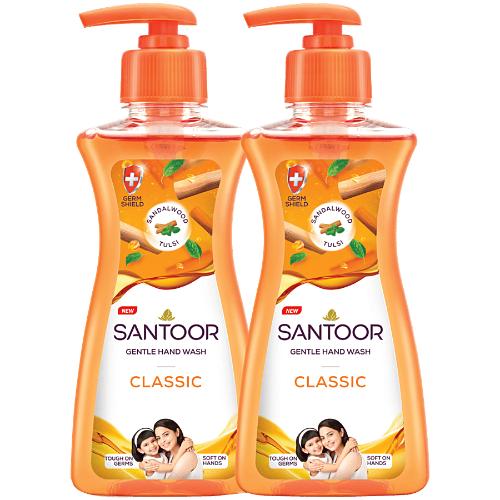 Santoor Classic Hw Pump 200 ml bo go kit