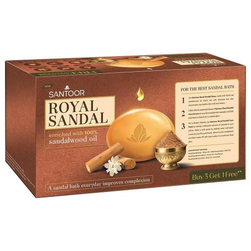 Santoor Royal Sandal Soap 125 Gm B3G1 – Starquik