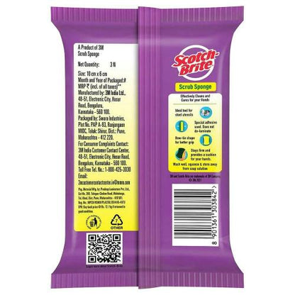 Scotch Brite Scrub Sponge Small pack of 3