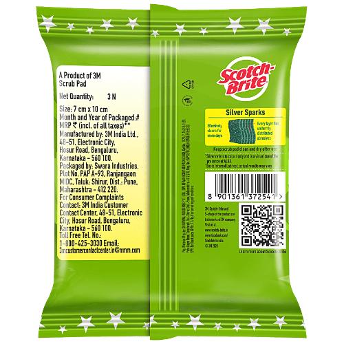 Scotch Brite Silver Sparks pack of 3