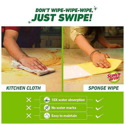 Scotch Brite Sponge Wipe Big Super Save Pack 1 pc