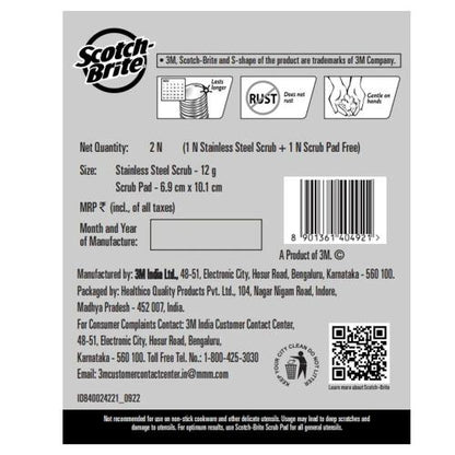Scotch Brite Steel Scrub O Steel 1 pc