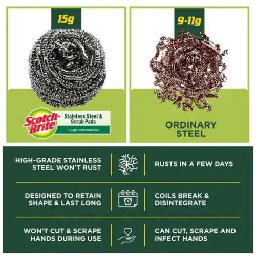 Scotch Brite Steel Scrub O Steel 1 pc