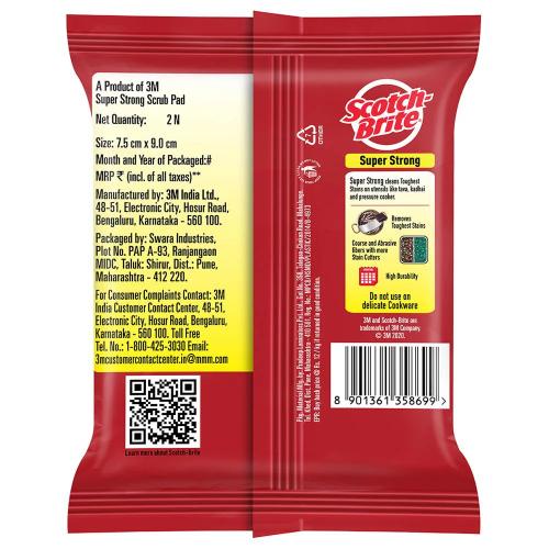 Scotch Brite Super Strong Scrub pack of 2