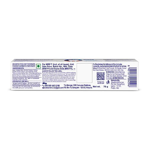 Sensodyne Fresh Mint Toothpaste 75 Gm