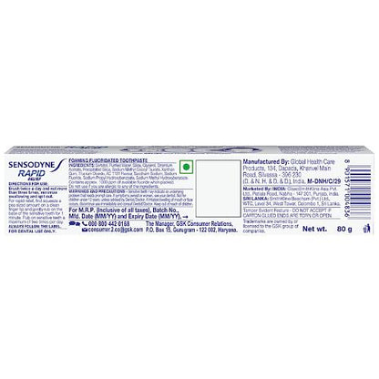 Sensodyne Rapid Relief Toothpaste 80 gm