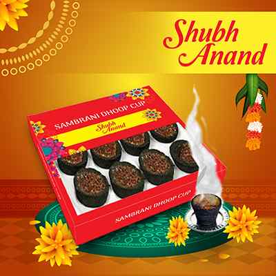 Shubh Anand Sambrani Dhoop Cups 12 pcs