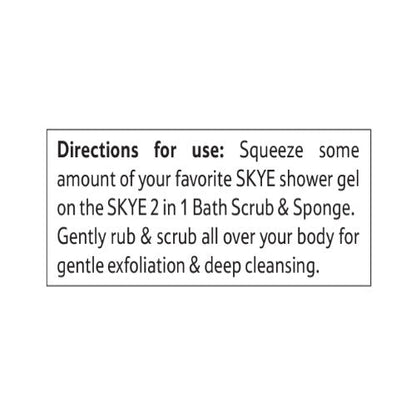 Skye 2 In 1 Bath Scrub Dark Pink pack of 1