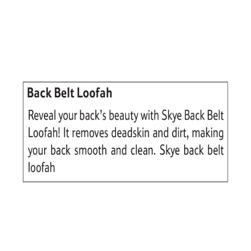 Skye Back Belt Orange Loofah 70 gm