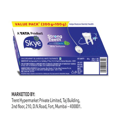 Skye Strong Teeth White Toothpaste 300 gm
