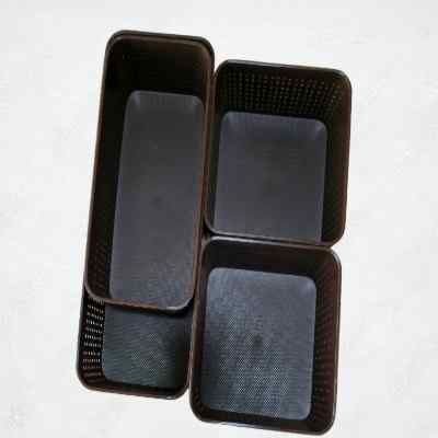 Smartle Multipurpose Basket Brown set of 4