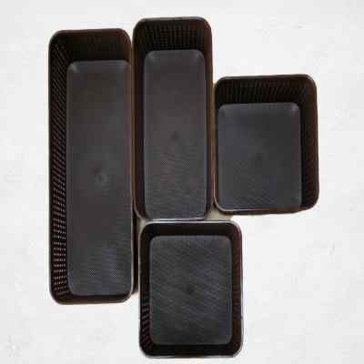 Smartle Multipurpose Basket Brown set of 4