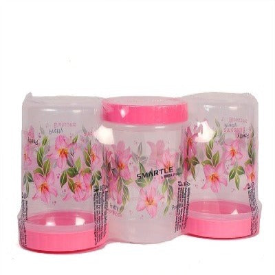 Smartle Spacio Container Pink 1500 Ml set of 3