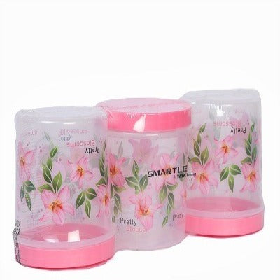 Smartle Spacio Container Pink 1 Ltr set of 3