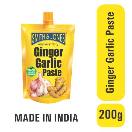 Smith & Jones Ginger Garlic Paste Pouch 200 Gm