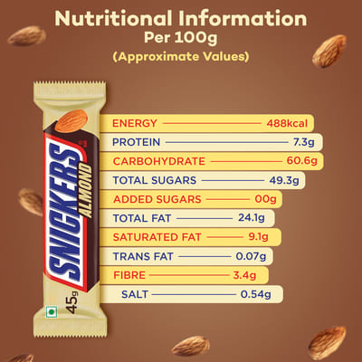 Snickers Almond Bar 45 gm