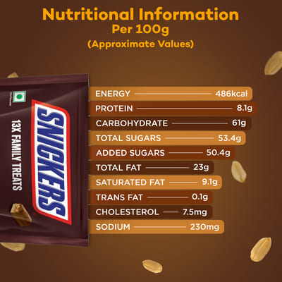 Snickers Peanut Bar Multipack 144 Gm