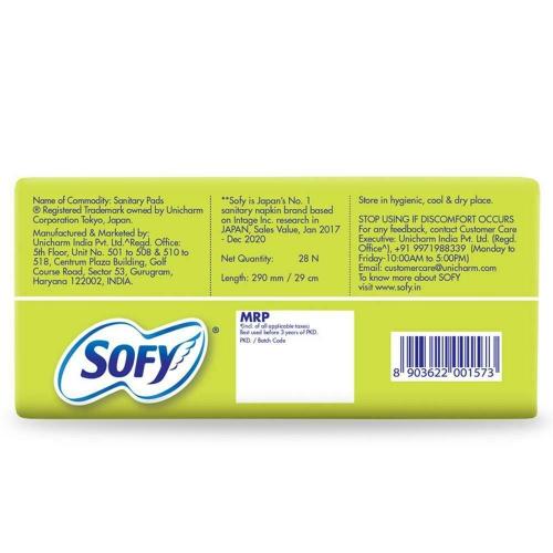 Sofy Body Fit Anti Bacterial Xl Sanitary Pads 28 Pcs