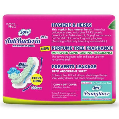 Sofy Body Fit Anti Bacterial Xl Sanitary Pads 28 Pcs
