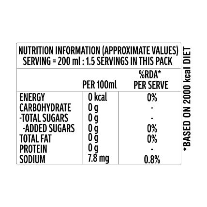 Sprite Zero Clear Carbonated Soft Drink Can 300 ml