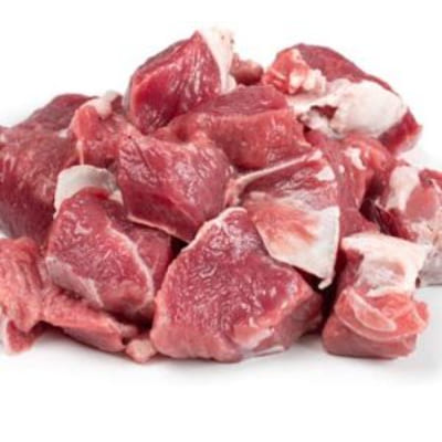 Mutton Boneless, Gross 250 g, Net 125 g