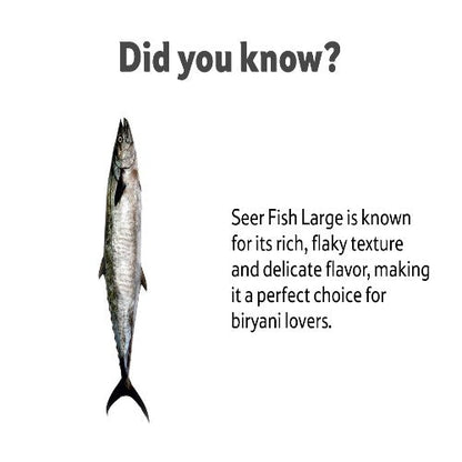 Starfresh Sea Water Seer Large Curry & Steak Gross 550 Gm, Steak 500 Gm