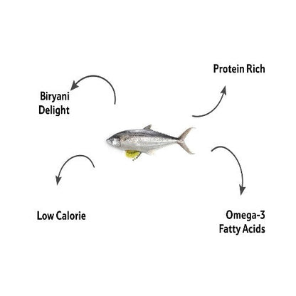 Starfresh Sea Water Seer Small Steak Gross 550 Gm, Steak 500 Gm