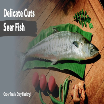 Starfresh Sea Water Seer Small Steak Gross 550 Gm, Steak 500 Gm