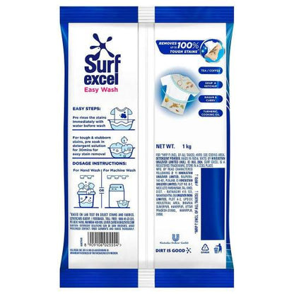 Surf Excel Easy Wash Detergent Powder 1 Kg