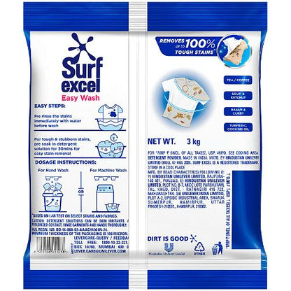 Surf Excel Easy Wash Detergent Powder 3 Kg