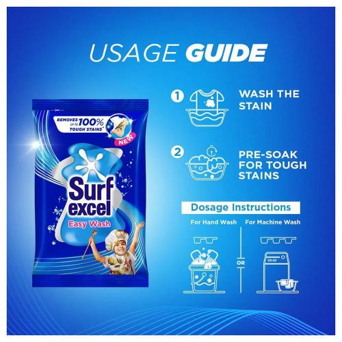 Surf Excel Easy Wash Detergent Powder 500  gm