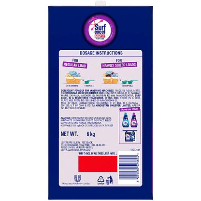 Surf Excel Matic Front Load Detergent Powder 4kg+2kg free