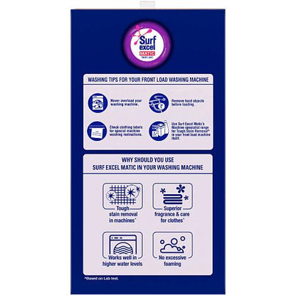 Surf Excel Matic Front Load Detergent Powder 4Kg+2Kg Free