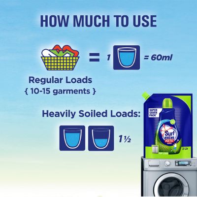 Surf Excel Matic Liquid Detergent Top Load Pouch 2L
