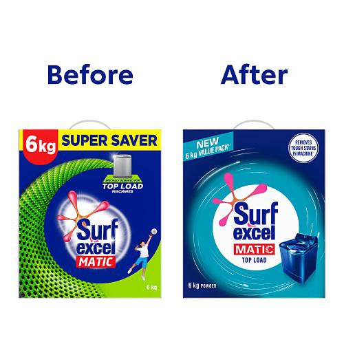 Surf Excel Matic Top Load Detergent Powder 4Kg+2Kg Free