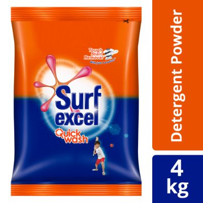 Surf Excel Quick Wash Detergent Powder 3 Kg + 1 Kg Free