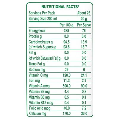 Tang Orange Pouch 500 gm