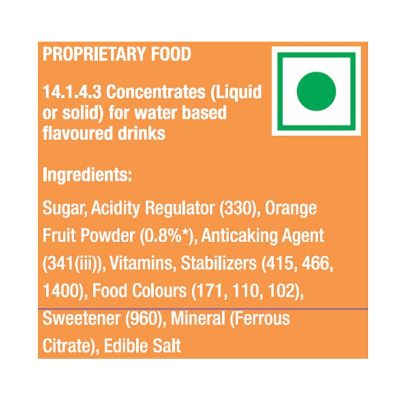 Tang Orange Pouch 750 gm