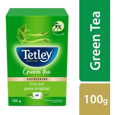 Tetley Green Tea Leaf Box 125 Gm