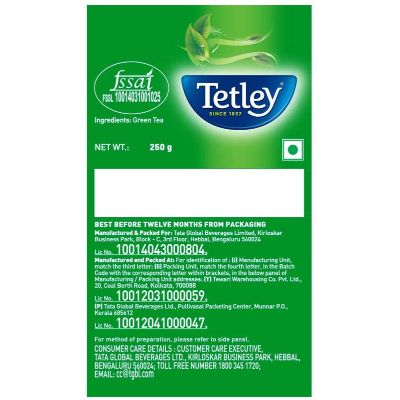 Tetley Green Tea Leaf Box 250 Gm