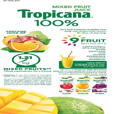 Tropicana Mixed Fruit Tetrapak 1 ltr