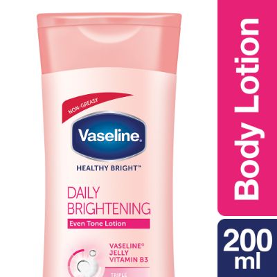 Vaseline Healthy Bright Daily Brightening Body Lotion, For Healthy & Glowing Skin 200 ml