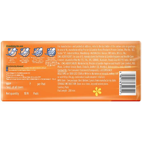 Whisper Choise Xl San Pad pack of 18