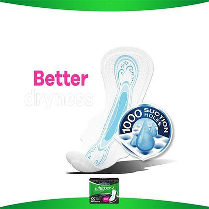 Whisper Maxi Ultra Night Sanitary Pads Xl+ Wings 30 pcs