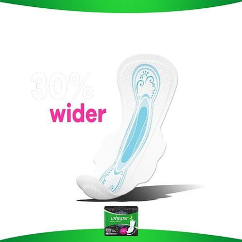 Whisper Maxi Ultra Night Sanitary Pads Xl+ Wings 30 pcs