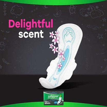 Whisper Maxi Ultra Night Sanitary Pads Xxl+ Wings 5 pcs