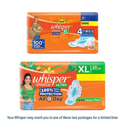 Whisper Ultra Choice Sanitary Pads 20 pads