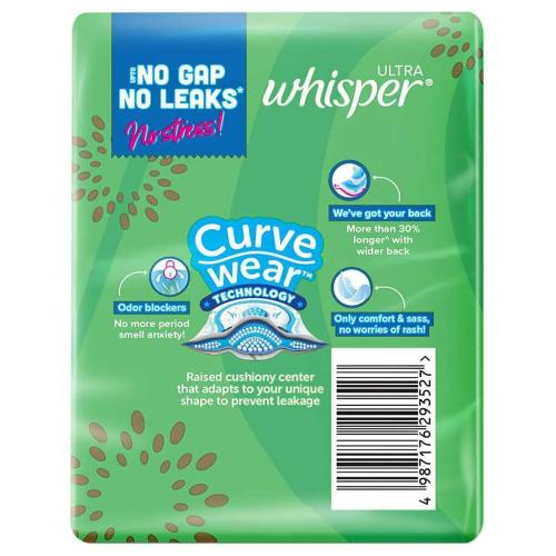 Whisper Ultra Clean Xl Wings Sanitary Pads 7 pcs